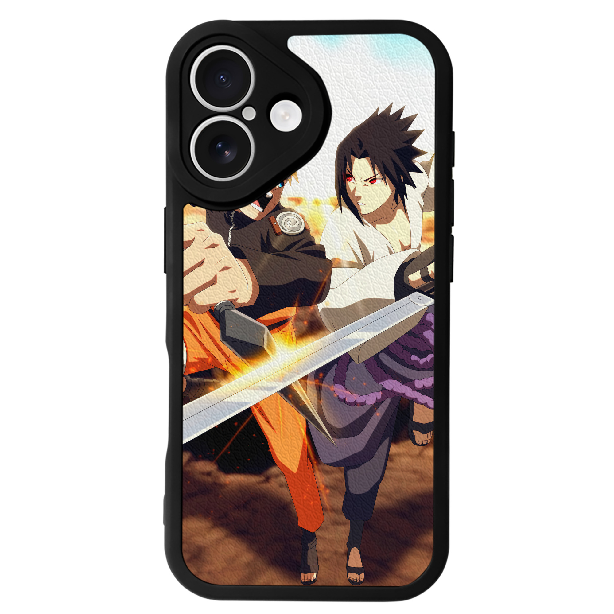 （画像用） NARUTO -ナルト- NARUTO -ナルト- 疾風伝 【iPhone 16シリーズ対応】シリコンスマホケース（レザー調） 材質：シリコン